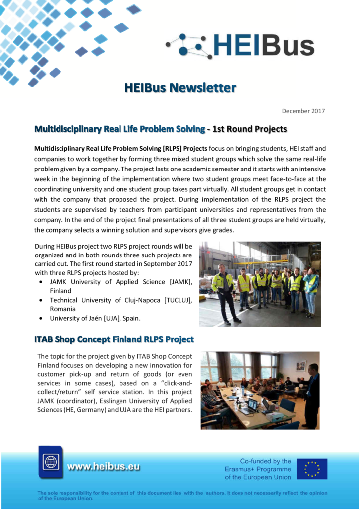 HEIBus Second Newsletter 1